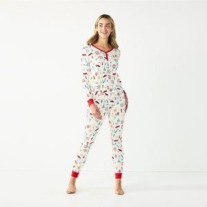 Petite LC Lauren Conrad Jammies For Your Families® Holiday Village Pajama Set